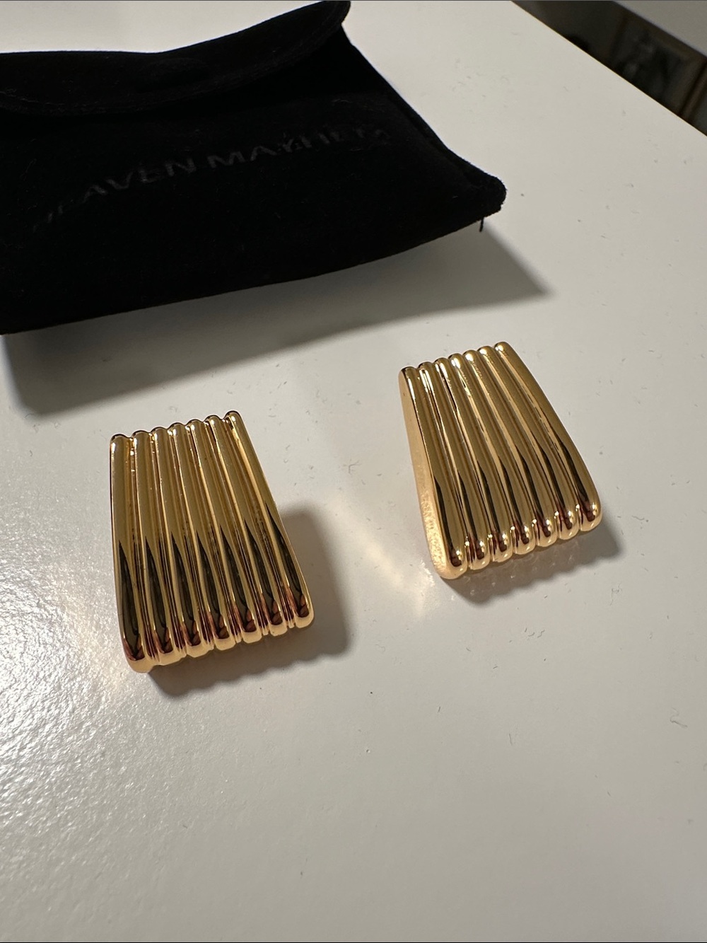 Heaven Mayhem Ribbed Earrings